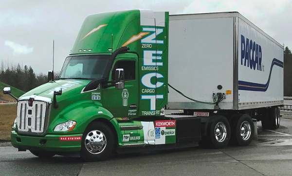 KENWORTH fuel cell hybrid drayage truck h2Share